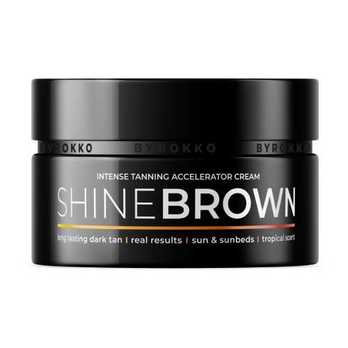 Shine Brown Creme für eine schnellere Bräunung.