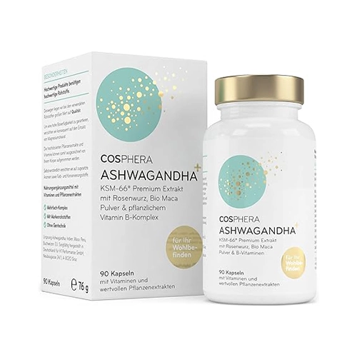 Ašvaganda Plus. Opis prehranskega dopolnila. 

Ashwagandha Plus. Beschreibung eines Nahrungsergänzungsmittels.