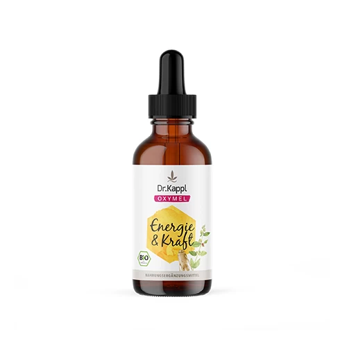 BIO Oxymel Kräuter Tropfen - Energie und Stärke.