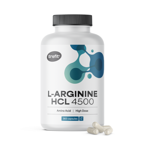 L-Arginin HCL 4500 mg in Kapseln.