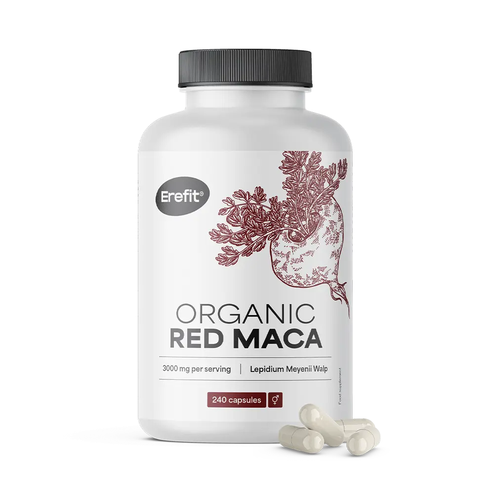 BIO Rote Maca 3000 mg mit natürlichem Vitamin C.