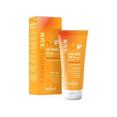 Sonnenschutzcreme für das Gesicht SPF 50.