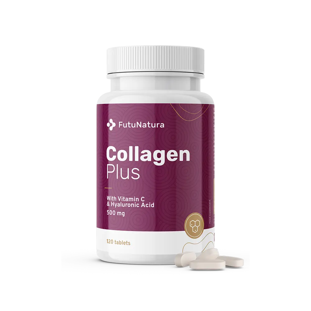 Kollagen + Vitamin C + Hyaluronsäure.
