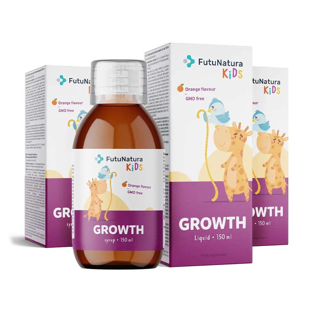 GROWTH – Flüssiges Nahrungsergänzungsmittel für Kinder in der Wachstumsphase