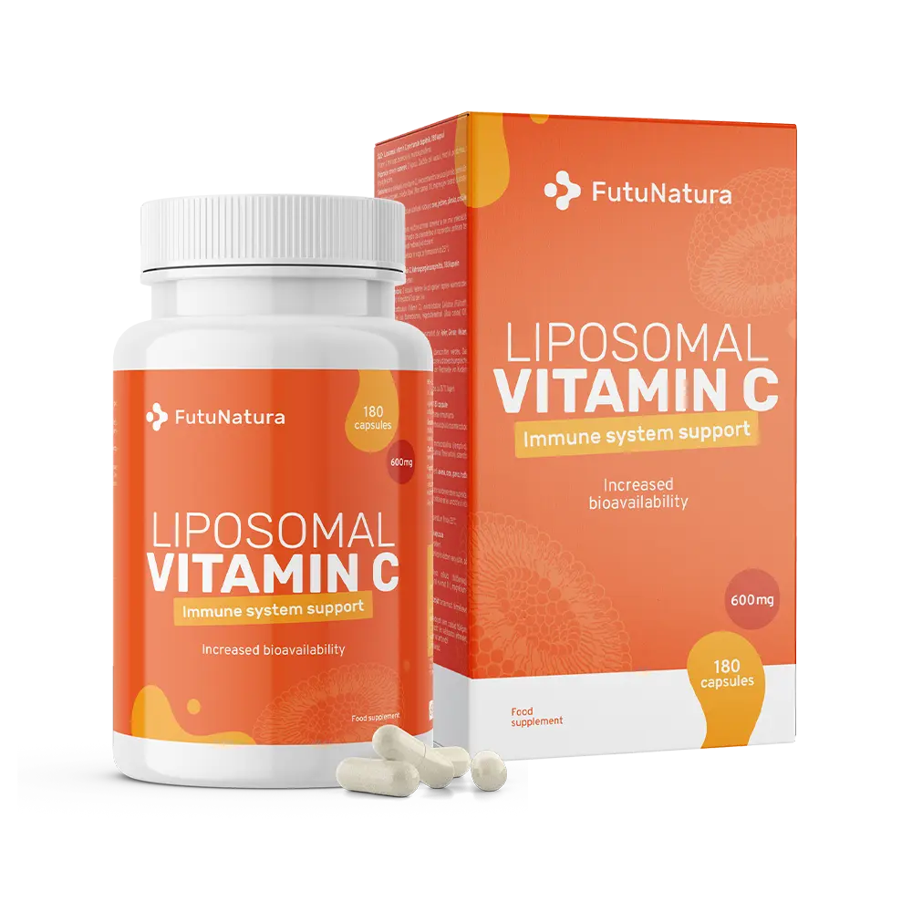 Liposomaler Vitamin C mit Hagebutte.
