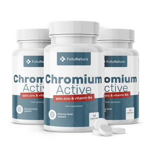 3x Chrom Active, zusammen 90 Kapseln
