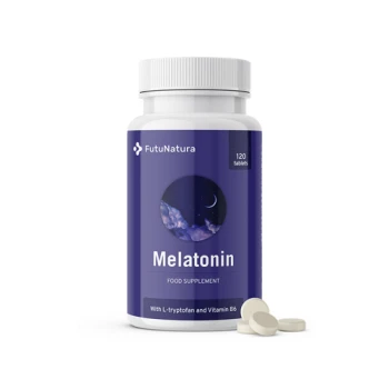 Melatonin. Melatonin je prehransko dopolnilo, ki vsebuje melatonin, ki prispeva k skrajšanju časa, potrebnega za zaspanje.