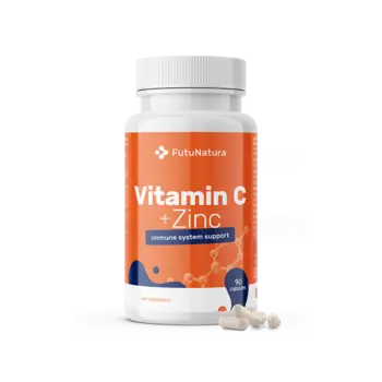 Vitamin C + Zink, 90 Kapseln.