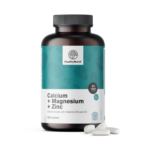 Kalzium + Magnesium + Zink in Tabletten
