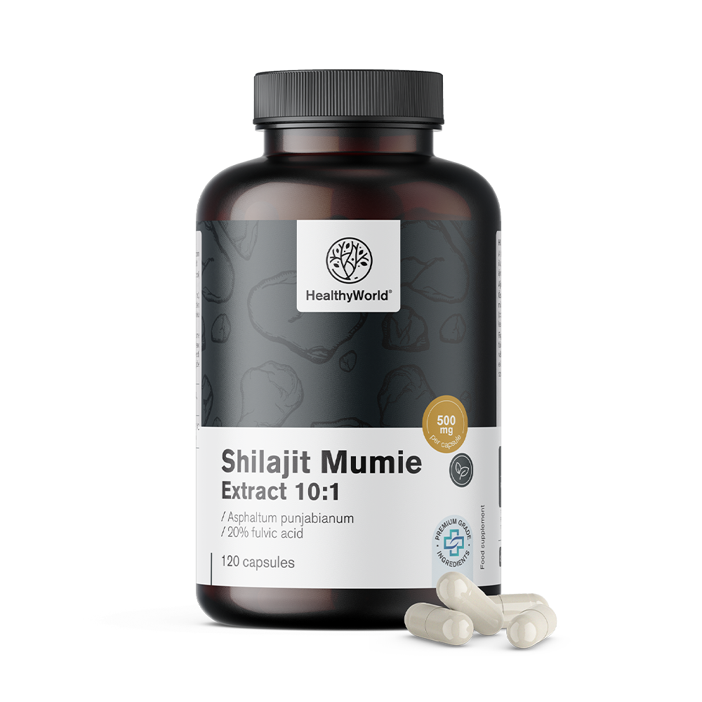 Shilajit Mumie 10:1 in Kapseln