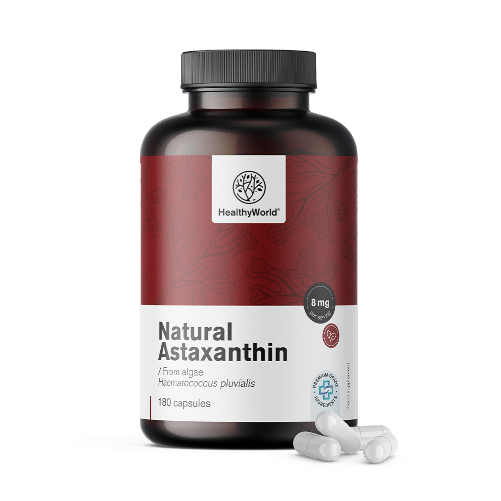 Natürliches Astaxanthin 8 mg in Kapseln