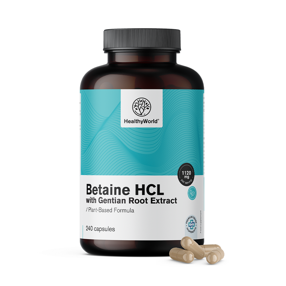 Betain HCL 1120 mg mit Enzian