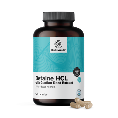 Betain HCL 1120 mg mit Enzian