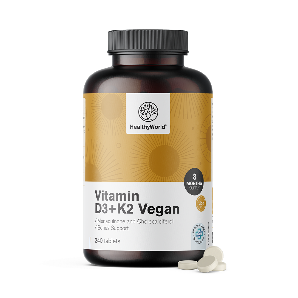 Vegane Vitamine D3+K2