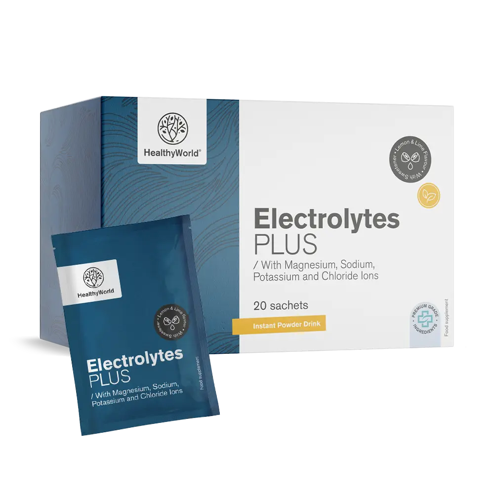 Elektrolyte - ein Pulver zur Zubereitung eines Getränks in Beuteln.