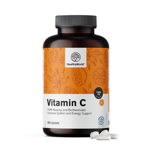 Vitamin C 1000 mg – mit Hagebutte und Bioflavonoiden