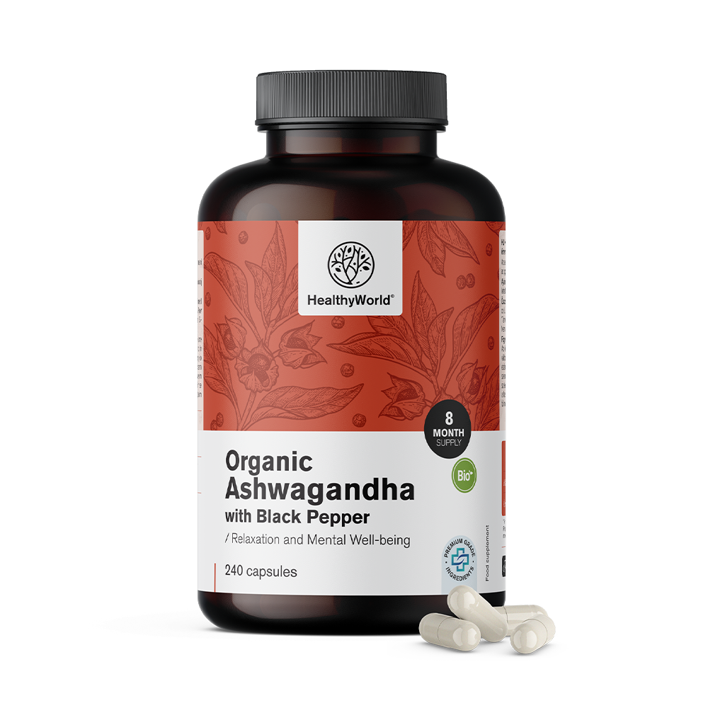 BIO Ashwagandha mit schwarzem Pfeffer