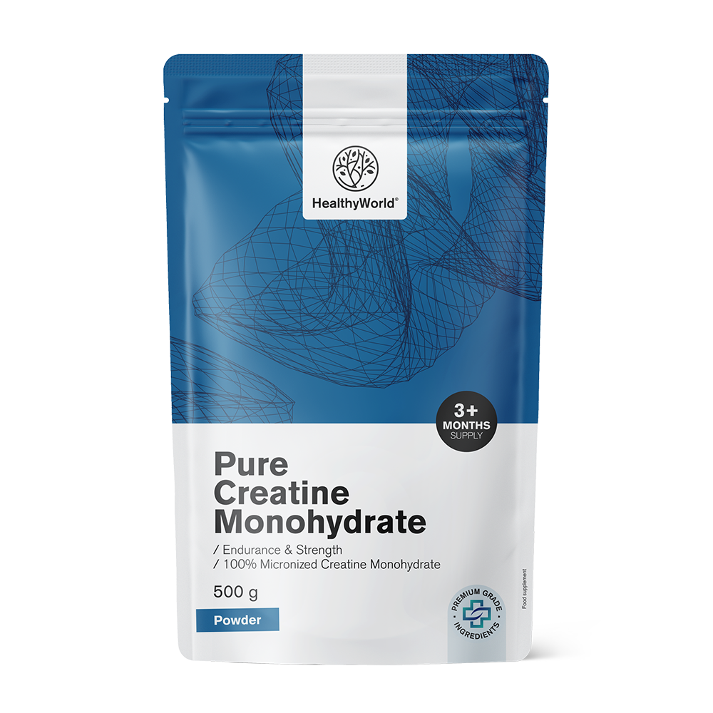 Pure Kreatinmonohydrat in Pulverform