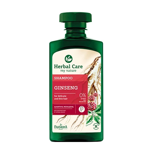Shampoo für feines Haar mit Ginseng.