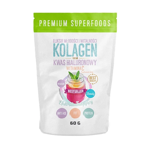 Kollagen + Vitamin C + Hyaluronsäure.