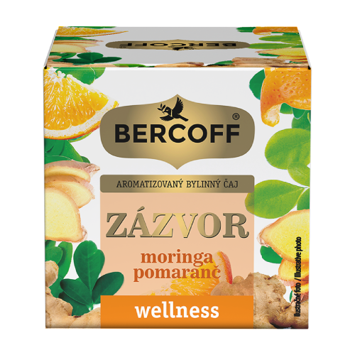 Moringa-Kräutertee mit Orange und Ingwer