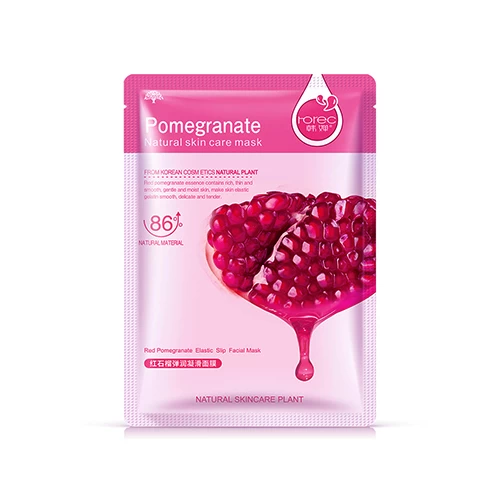 Gesichtsmaske mit Granatapfel