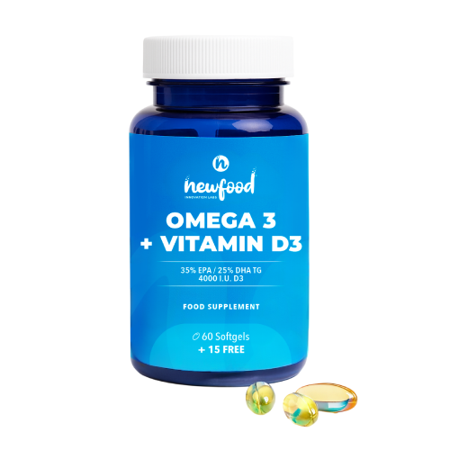 Omega 3 + vitamin D3.