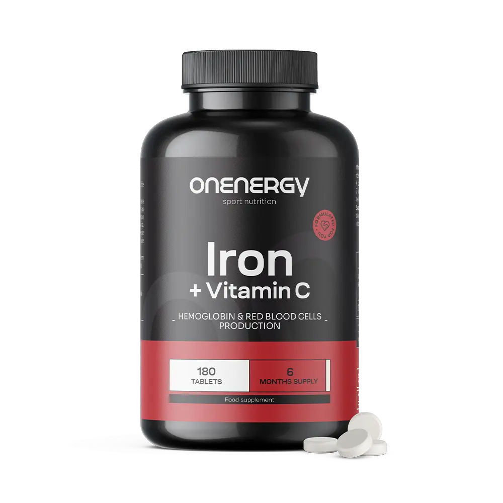 Eisen + Vitamin C.