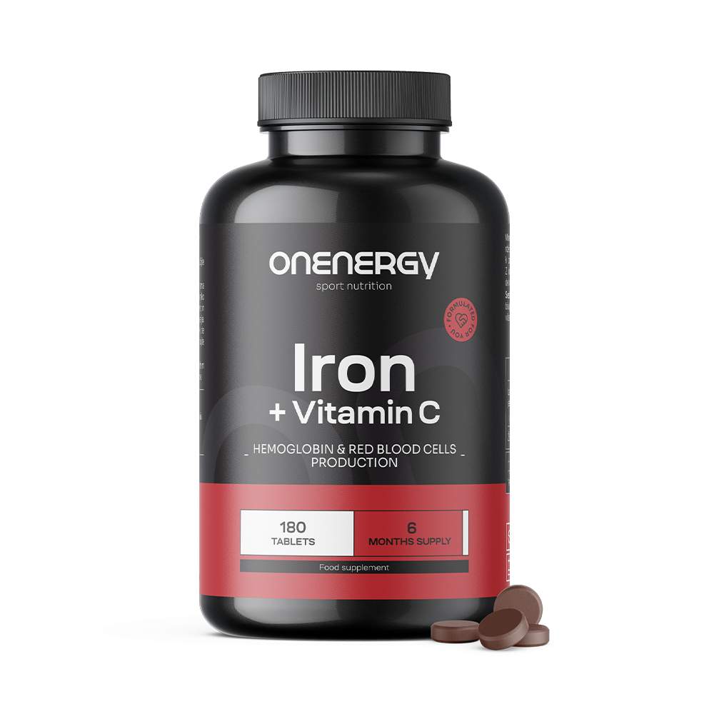 Eisen + Vitamin C.