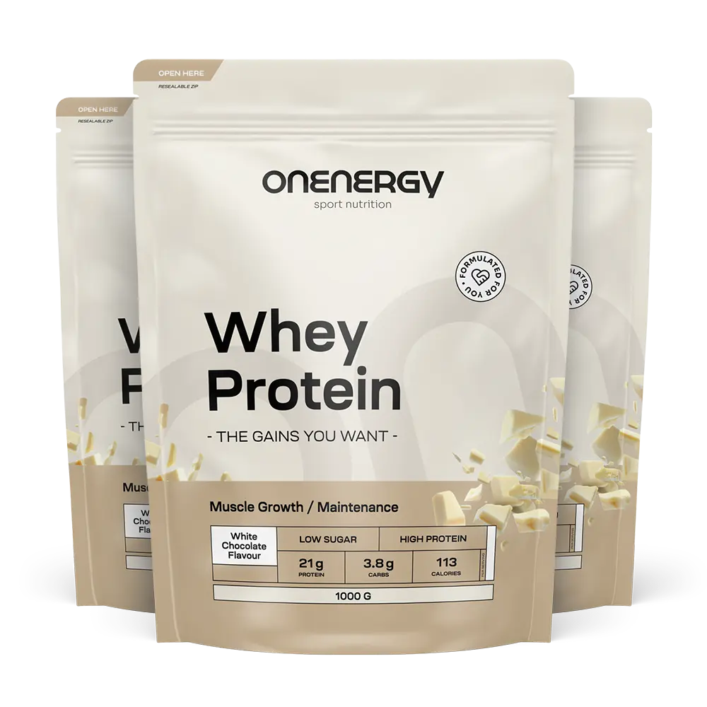 Whey proteini iz sirotke z okusom bele čokolade