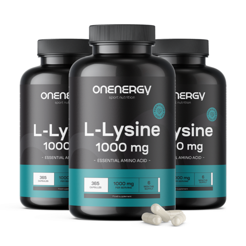3x L-Lysin 1000 mg, zusammen 1095 Kapseln