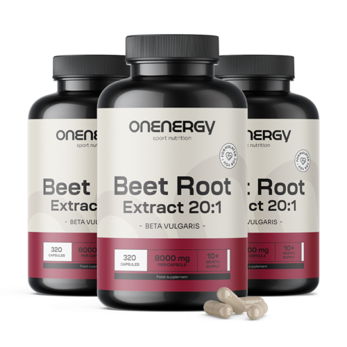 3x Rote Beete 8000 mg - Extrakt, zusammen 960 Kapseln
