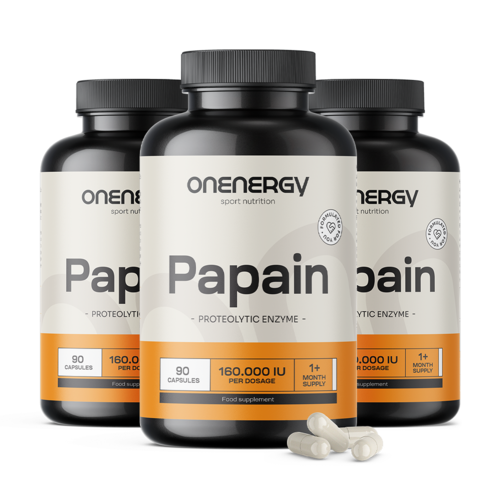 3x Papain 320 mg, zusammen 270 Kapseln