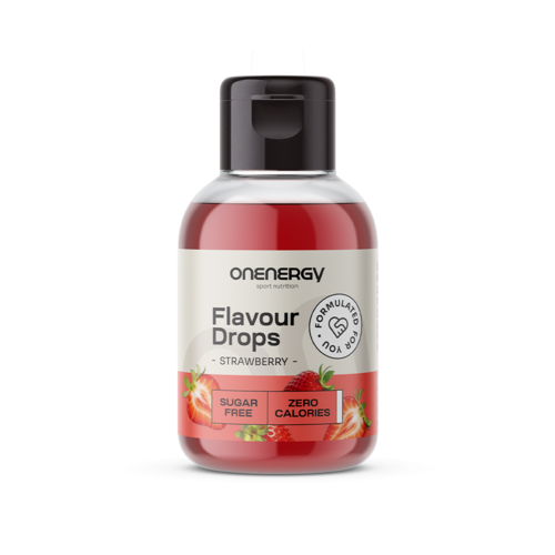 Flavour Drops Tropfen mit Süßstoff – Erdbeere, 50 ml