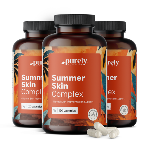 3x Summer Skin Complex – Formel mit 10 Wirkstoffen, zusammen 360 Kapseln