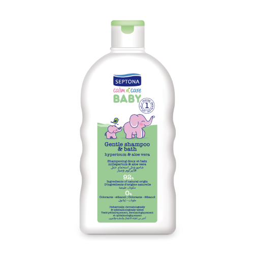 Shampoo und Bad für Babys - Johanniskraut & Aloe Vera.