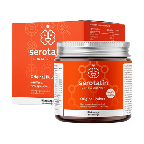 Serotalin® Original veganer Komplex mit 5-HTP-Pulver - Rotorange