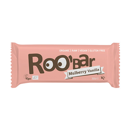 BIO Roobar vegane Riegel - Maulbeere und Vanille