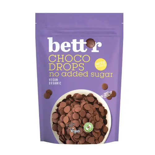BIO Schokoladentropfen - mit Erythritol.