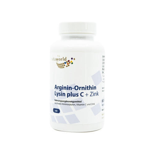 Arginin + Ornithin + Lysin mit Vitamin C und Zink