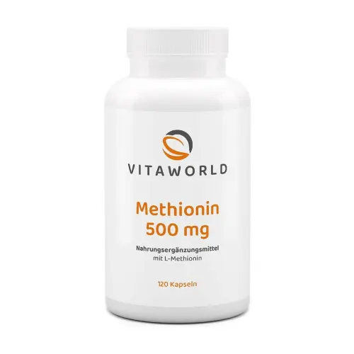 Methionin 500 mg in Kapseln.