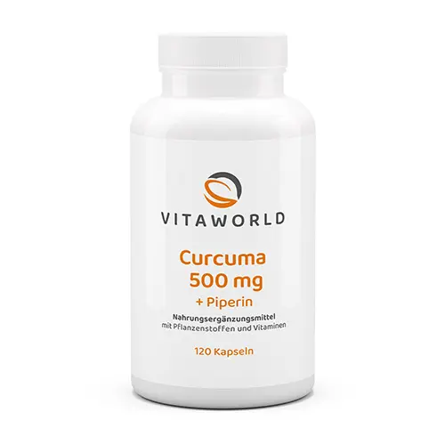 Kurkuma + Piperin mit B-Vitaminen.