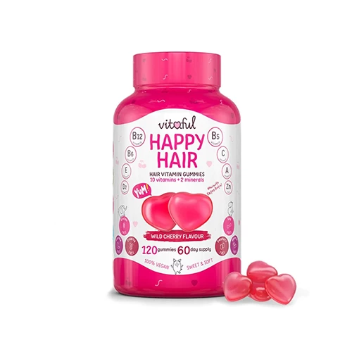 Glückliche Haar Vitamine für Haare.