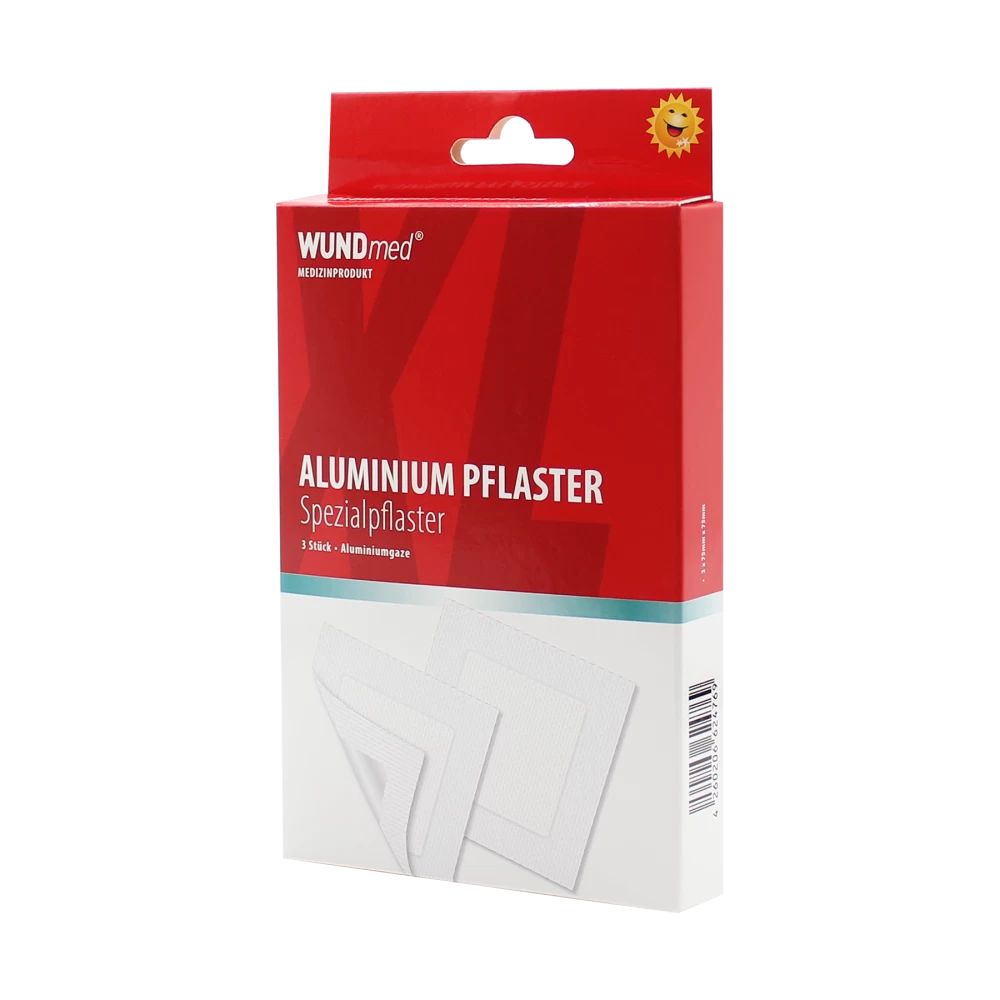 Pflaster mit Aluminium.