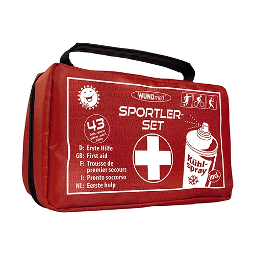 Sportliches Erste-Hilfe-Set, 43-teilig.