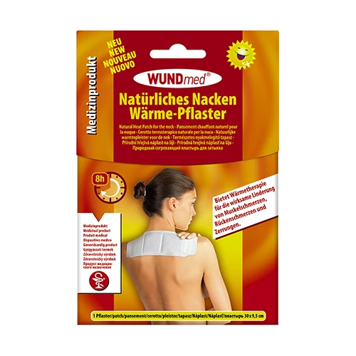 Natürlicher Wärmepflaster für Nacken und Schultern.