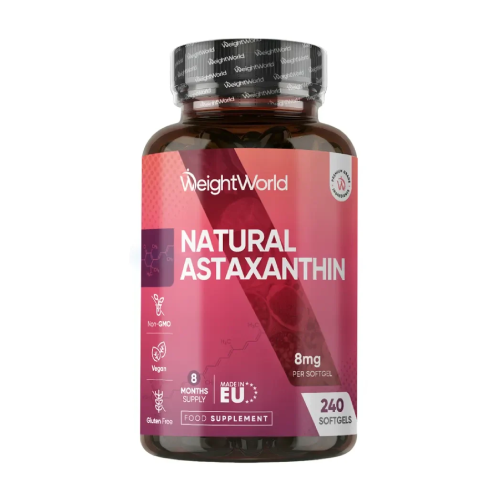 Natürlicher Astaxanthin 8 mg, 240 Weichkapseln
