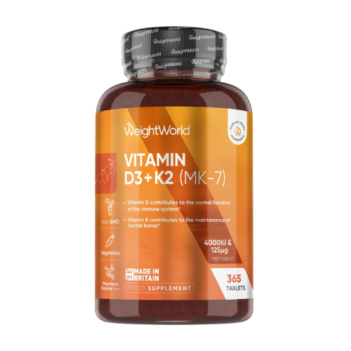 Vitamine D3 + K2, 365 Tabletten