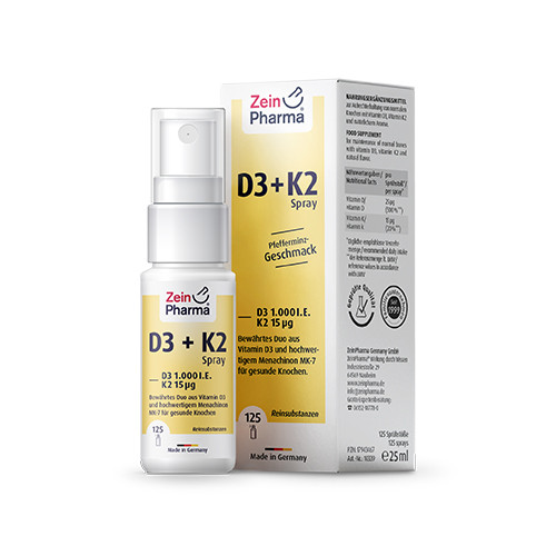 Veganes Vitamin D3 + K2 - in Spray