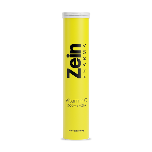 Vitamin C + Zink in Brausetabletten.